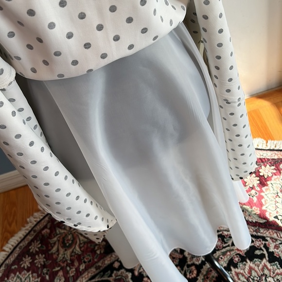 Adorable Dress-Small- White with Black Polka Dots & Bow-Great Preowned Condition - Picture 5 of 14